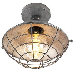 Plafoniera industriala argintiu antic 25.5 cm - Course