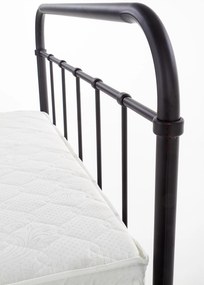 Pat de o persoană 120 cm Lashell 120 (fără saltea) (negru). 1039456
