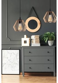 Lustră pe cablu BERGO 1xE27/60W/230V neagră