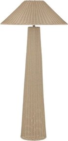 Lampa de podea din ratan sintetic pentru exterior Plom maro deschis