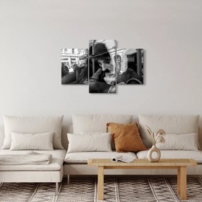 Tablou - Charles Chaplin la Praga (90x60 cm)