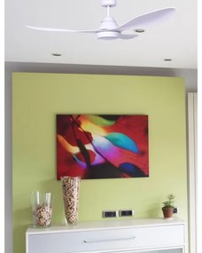 Ventilator LED de tavan FARO 33346 POLARIS LED/18W/230V alb d. 132 cm + telecomandă