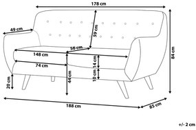 Canapea 3 locuri Bodmin (smaragd) . 1008557