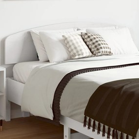 842511 vidaXL Tăblie de pat, alb, 120 cm, lemn masiv de pin