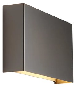 Lampă de perete modernă gunmetal cu 2 lumini - Otan