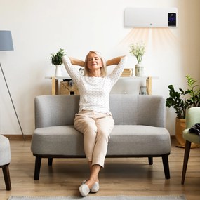 HOMCOM Incalzitor electric de perete cu 2 setari de caldura, oscilatie, temporizator, temperatura reglabila | AOSOM RO
