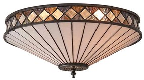 Endon 64145 - Plafonieră Tiffany FARGO, 2xE27/60W/230V, diametru 41,5 cm