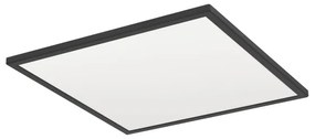 Plafonieră LED dimabilă de exterior Eglo 901457 ROVITO-R 17W/230V 50x50 cm IP44 negru + telecomandă