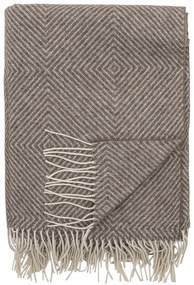 Pătură maro din amestesc de lână 140x200 cm Hoshi – Bloomingville