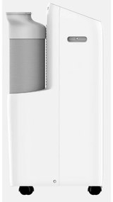Aparat de aer condiționat mobil Finlux MIA12HOT, 12000 BTU, 24 m², Clasa A, 450 m³/h, Racire/Incalzire, Dezumidificare 2l/h, Alb