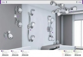 Lustra, Plafonier cu 3 spoturi, Elite 6062 RX