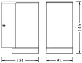 Aplică de exterior BEAM 1xGU10/35W/230V IP44 Ledvance