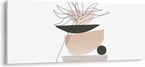 Tablou - Linie de artă flori N⁰1 (120x50 cm)