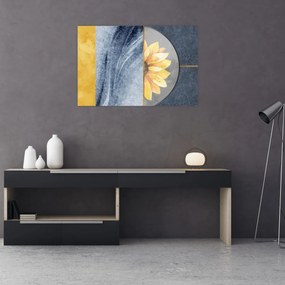 Tablou - Forme și flori (90x60 cm)