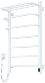 Radiator electric de baie cu termostat FORTIS 350W/230V 80,6 cm IP44 alb stânga