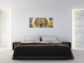 Tablou – Arborele vieții și spirale (120x50 cm)