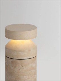 Stalp exterior din travertin LED IP65 Balma
