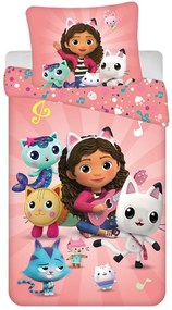 Gabby&#039;s Dollhouse Peaceful husa de pat 140×200cm, 70×90 cm