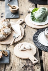 IB Laursen Napron rotund din iuta negru