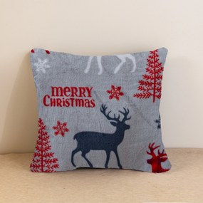 Husa de perna microplus MERRY CHRISTMAS DEER 40x40 cm gri