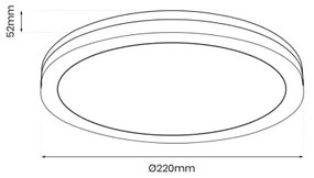 Plafonieră LED de exterior MARLON LED/18W/230V 4000K IP54 negru