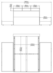 Pat matrimonial în culoare naturală cu aspect de lemn de stejar cu spațiu de depozitare fără somieră 140x200 cm Ikast – Tvilum