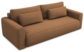 Canapea teracotă extensibilă/cu spațiu de depozitare 238 cm Kapua – Makamii