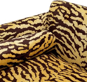 Canapea design LUX Flux, maro Tigris