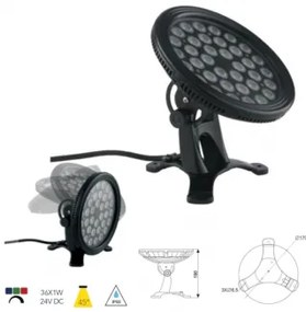 Spot aplicat piscina 24V RGB NEPTUNE-36P