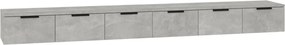 vidaXL Dulapuri perete, 2 buc., gri beton 102x30x20 cm, lemn prelucrat