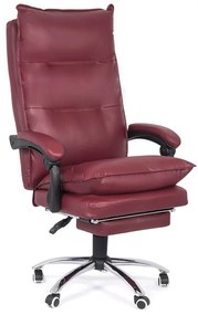 RESIGILAT - Scaun directorial cu suport de picioare si recliner OFF 419 visiniu