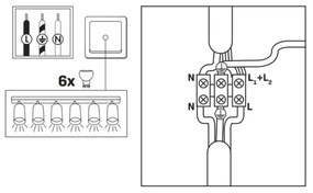 Spot pentru baie TURYN 6xGU10/10W/230V IP44 alb