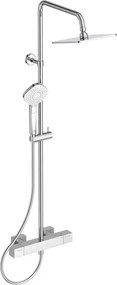 Coloana de dus cu termostat Ideal Standard Ceratherm C100 crom palarie 1 functie