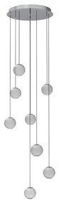 Lustra cu 8 pendule LED design modern NOBILE