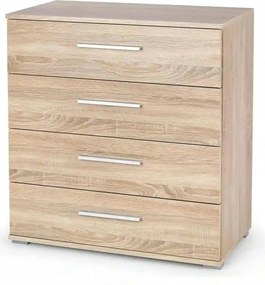 Comoda LIMA KM-3, stejar sonoma, PAL laminat, 77x40x82 cm