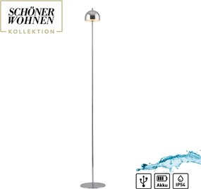 Schöner Wohnen BELLIS 19245-17 - Lampă de podea LED cu dimmer, 2,5W/5V, IP54, crom