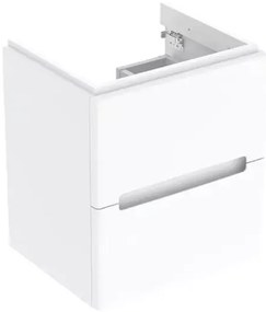 Dulap baza suspendat Geberit Modo 2 sertare alb lucios 50 cm