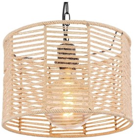 Pendul design modern Halia negru, maro 31cm