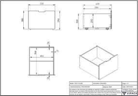 PINO SET DE 2 SERTARE PENTRU Pat copii MATRIMONIAL H85CM GRI
