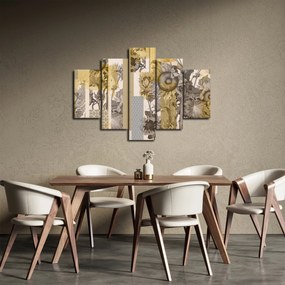 Tablou - Colaj cu floarea-soarelui (150x105 cm)