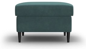 Taburet petrol cu tapițerie din catifea Kyoto – Cosmopolitan Design