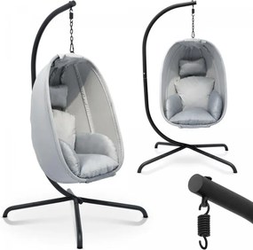 MIADOMODO scaun suspendat de tip hamac, gri, capacitate maxi