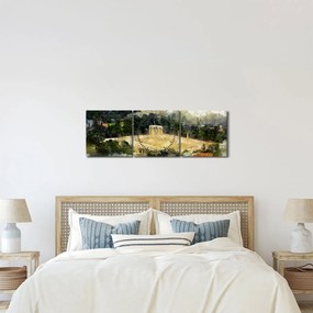 Tablou - Templul lui Zeus, Atena, Grecia (cu ceas) (90x30 cm)