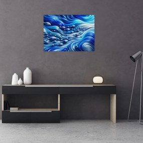 Tablou – Pești în valuri (70x50 cm)