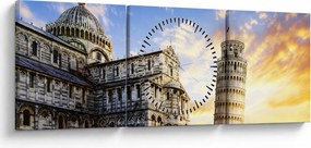 Tablou - Pisa (cu ceas) (90x30 cm)