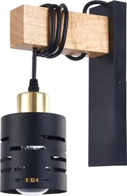 Lampă de perete ELEN 1xE27/35W/230V neagră/aurie/maro