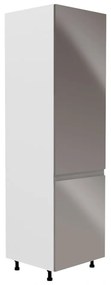 Zondo Dulap de bucătărie pentru frigider încorporat D60ZL Aurellia (alb + gri lucios) (D). 1015826