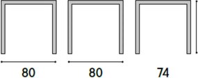 MASA TERASA ANTRACIT - 80 CM / 80 CM