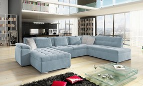 Colțar Talina cu funcție de dormit (Stânga U) (Uttario Velvet 2960 + Uttario Velvet 2960 + Senegal 818). 1059429