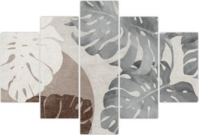 Tablou - Design cu frunze (150x105 cm)